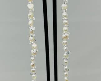 Freshwater Pearl & Crystal Necklace