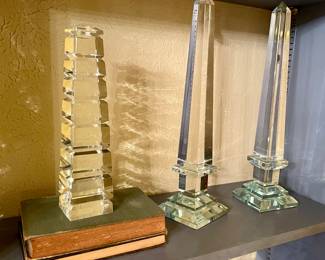 Crystal Obelisk Decorative Decor