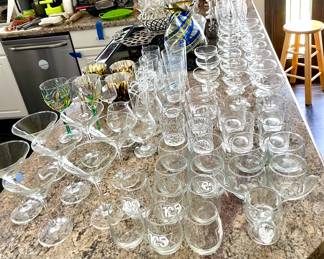 Assorted Drinking Glasses
