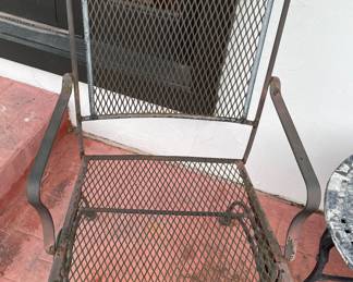 Outdoor Metal Coil Spring Chairs