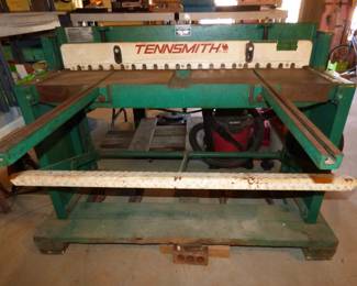 52" Wide Metal Foot Shear.  Will cut up to 16 gauge steel (See Next 3 Pics)