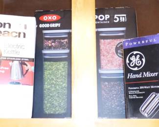 New in Box Appliances, Storage Containers