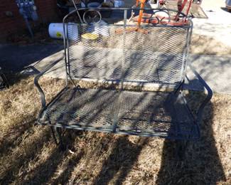 Vintage Mesh Settee