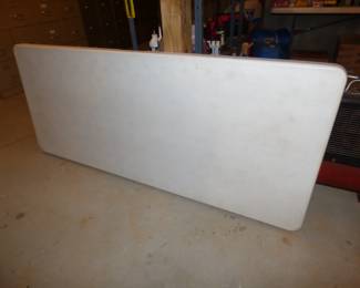 1 of 5 Plastic Top Banquet Tables
