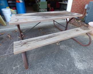 Heavy Duty Picnic Table with benches