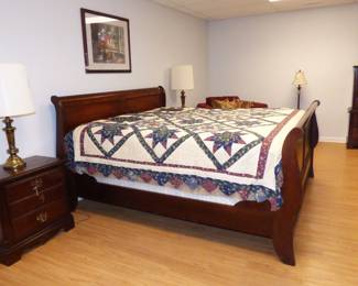 King Sleigh Bed (See Next pic)