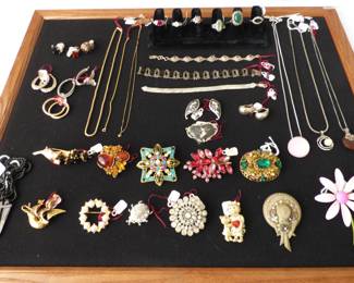 14K Gold, Sterling & Costume Jewelry