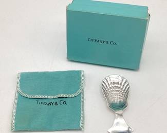 Tiffany & Co Sterling Silver Shell Tea Scoop