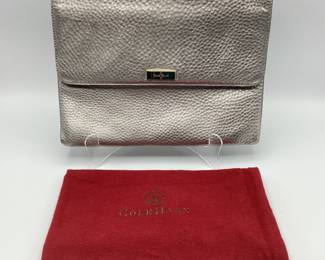 Cole Haan Metallic Leather Clutch