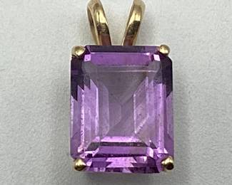 14k Gold/Amethyst