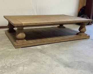 Restoration Hardware Salvage Balustrade Coffee Table by Timothy Fulton