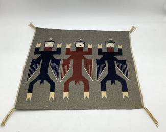 Hand-Woven Navajo Yei-be-chai Rug