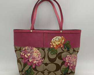 Coach Floral Embroidery Bag