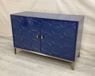 Blue Honeycomb Storage Cabinet