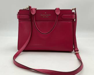 Kate Spade Magenta Staci Medium Saffiano Bag