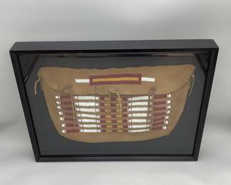 Native American Bag in Display Case