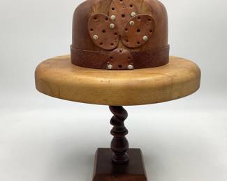 Antique English Wooden Hat Mold