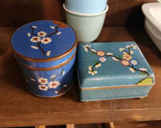 Cloisonne boxes
