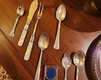 Just a sample of the silver and silver plate