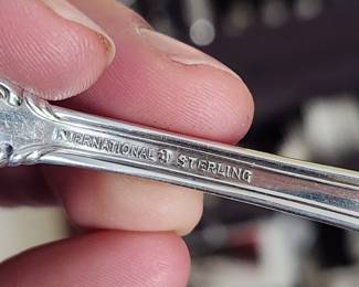 Back stamp on the silverware 
International Sterling 