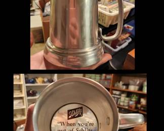 Entire set of these Schlitz Beer pewter mugs