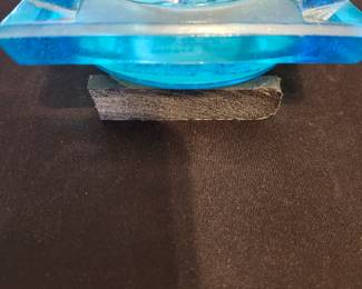 Vintage Rambler Motel turquoise ashtray.