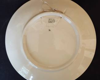 East German collector's plate (set of 3 - 1 large, 2 small)