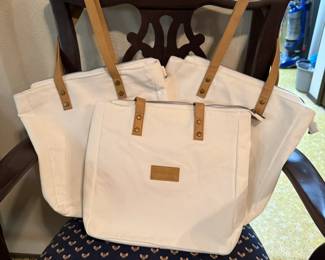 Cozy Earth canvas bags.