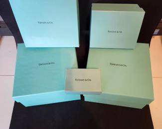 Tiffany & Co boxes.