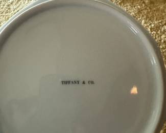 Tiffany & Co Freesia porcelain 7" octagon jewelry trinket box.