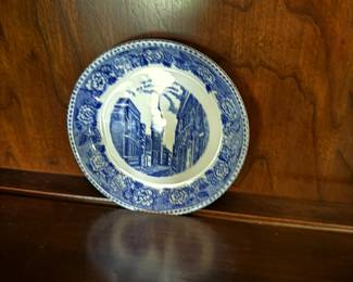 Old English Staffordshire Ware collector plate.