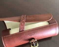 Daines & Hathaway fine leather jewelry roll. Made in England.