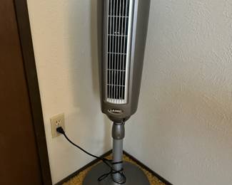 Lasko oscillating fan with remote.