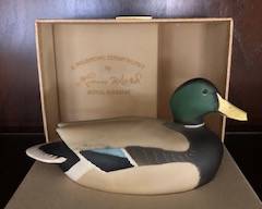 Royal Doulton "A Wildfowl Counterfeit" by Lem Ward Porcelain mallard duck in box.