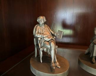 Norman Hines Founding Fathers pewter figurines.