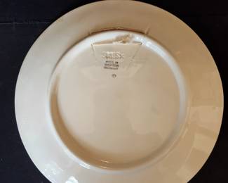 East German collector's plate (set of 3 - 1 large, 2 small)