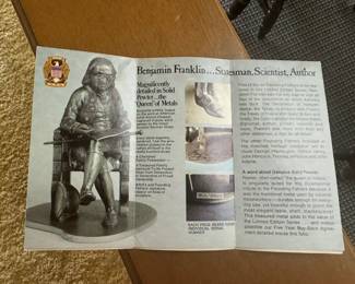 Founding Fathers pewter collection.