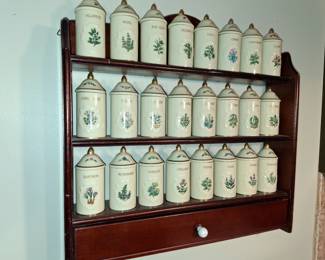Lenox Spice Jars w/rack