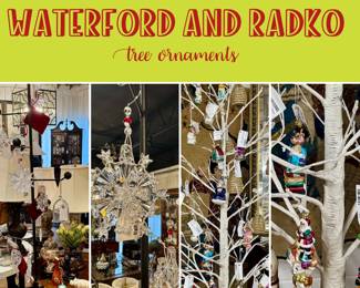 Waterford Crystal and Christopher Radko Christmas Ornaments