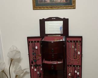 Tall jewelry cabinet 