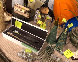 Lots of beautiful silverplate items to make your holiday table sparkle!