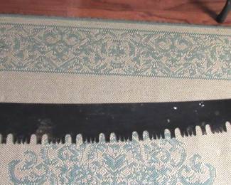 Antique 2-man logging saw