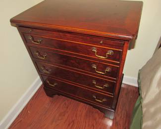 Vintage inlaid 4-drawer chest