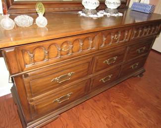 Matching MCM dresser & mirror