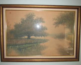 Signed AJ Drysdale lithograph