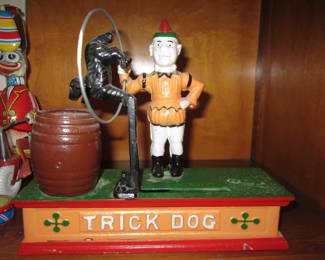 Vintage Cast Iron Penny Bank