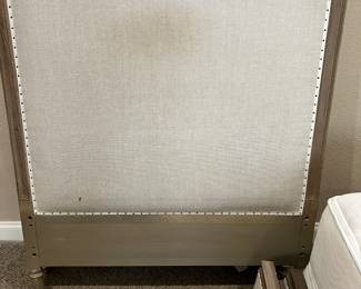 Restoration Hardware fabric panel twin headboard (2)