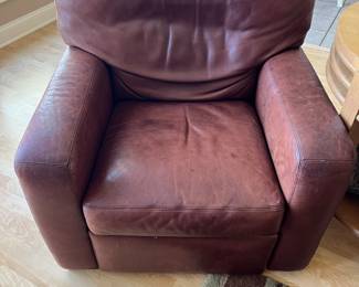 American Leather brown leather recliner