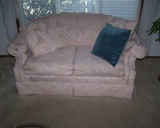 LIKE-NEW TWO CUSHION LOVESEAT--MATCHES SOFA
