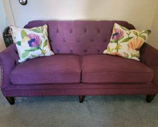 Aubergine Flexsteel sofa